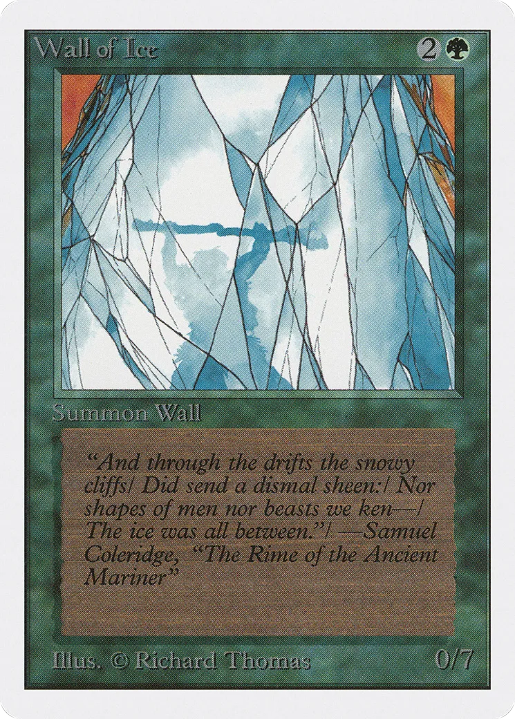 Wall of Ice — Unlimited Edition — Magic: The Gathering