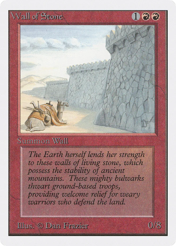 Wall of Stone — Unlimited Edition — Magic: The Gathering