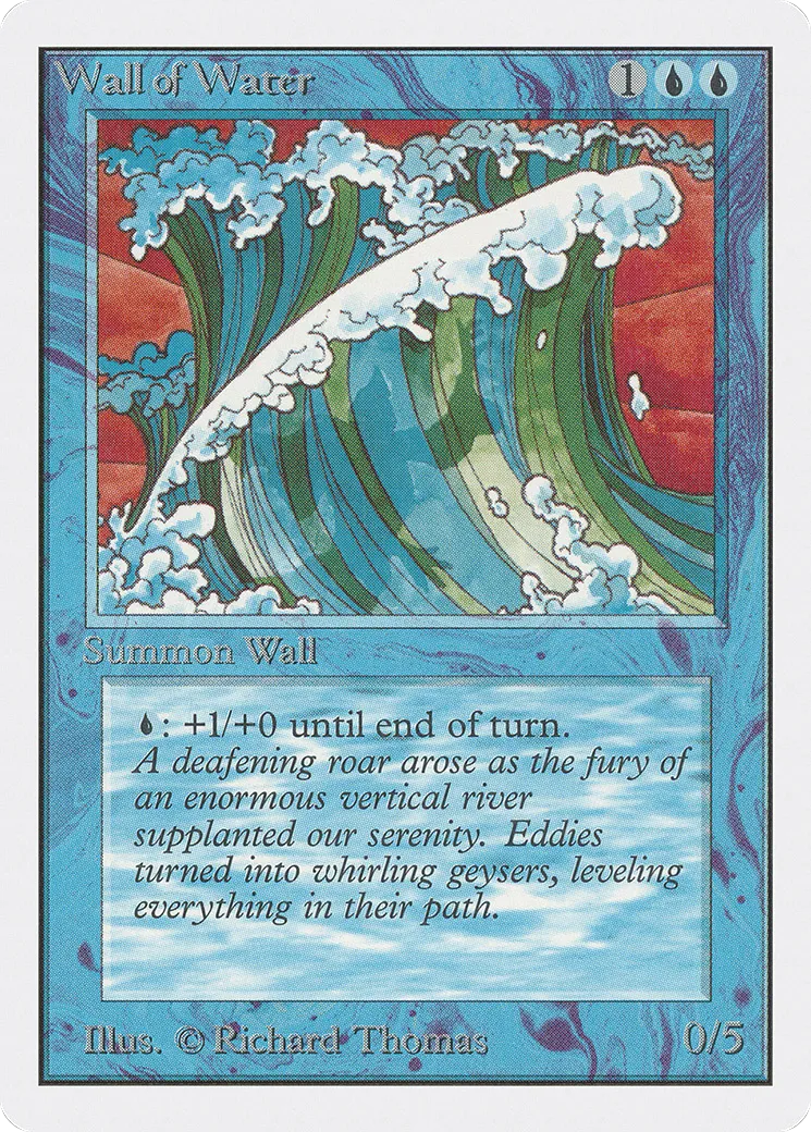 Wall of Water — Unlimited Edition — Magic: The Gathering