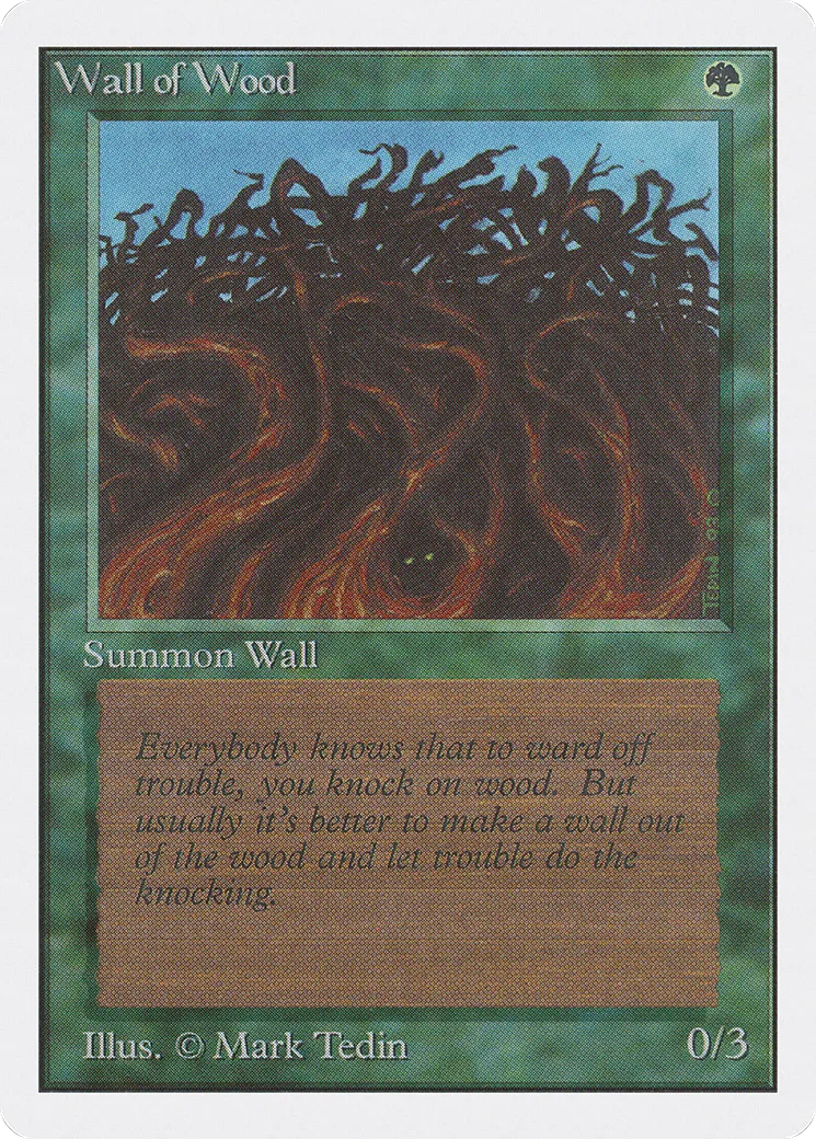 Wall of Wood — Unlimited Edition — Magic: The Gathering