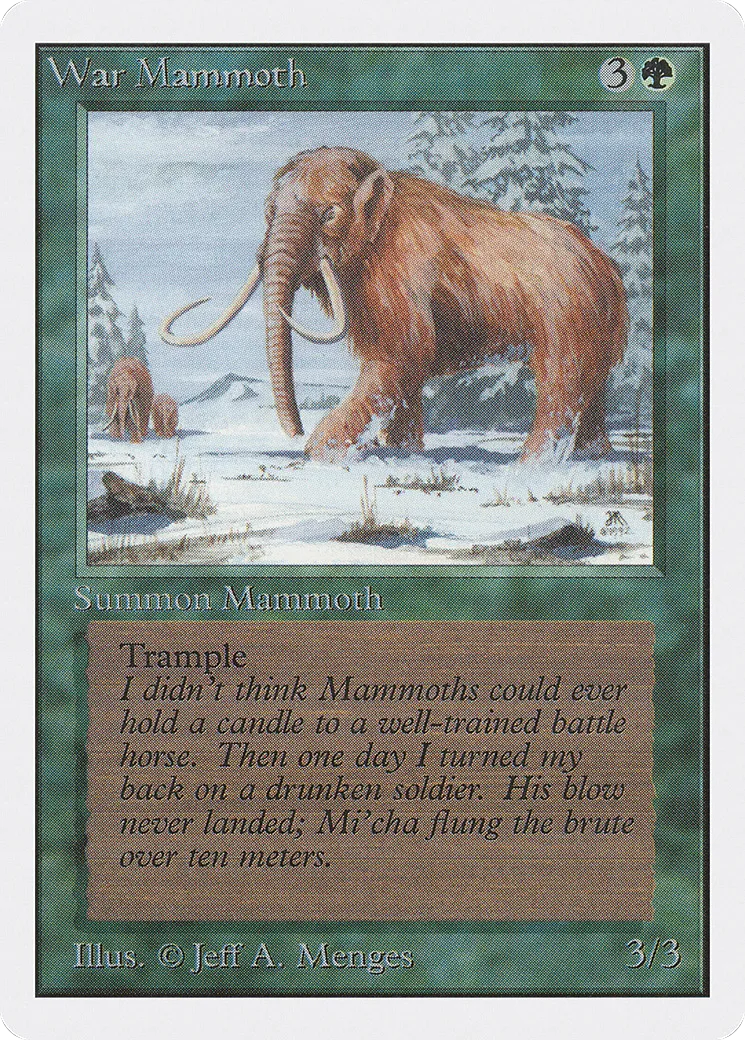 War Mammoth — Unlimited Edition — Magic: The Gathering