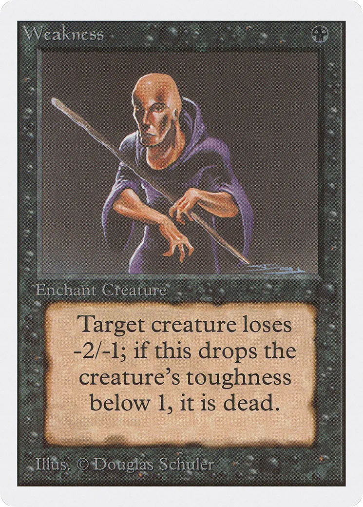 Weakness — Unlimited Edition — Magic: The Gathering