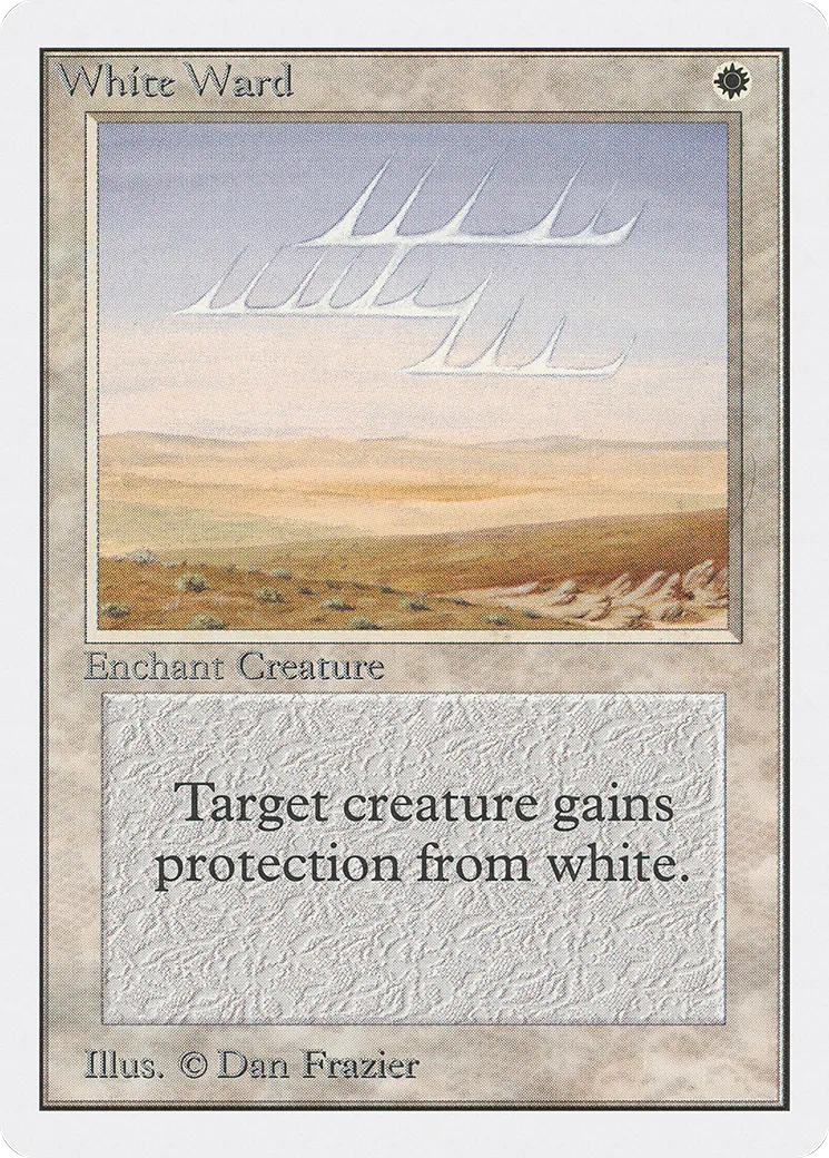 White Ward — Unlimited Edition — Magic: The Gathering