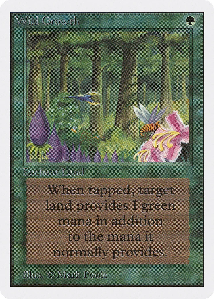Wild Growth — Unlimited Edition — Magic: The Gathering