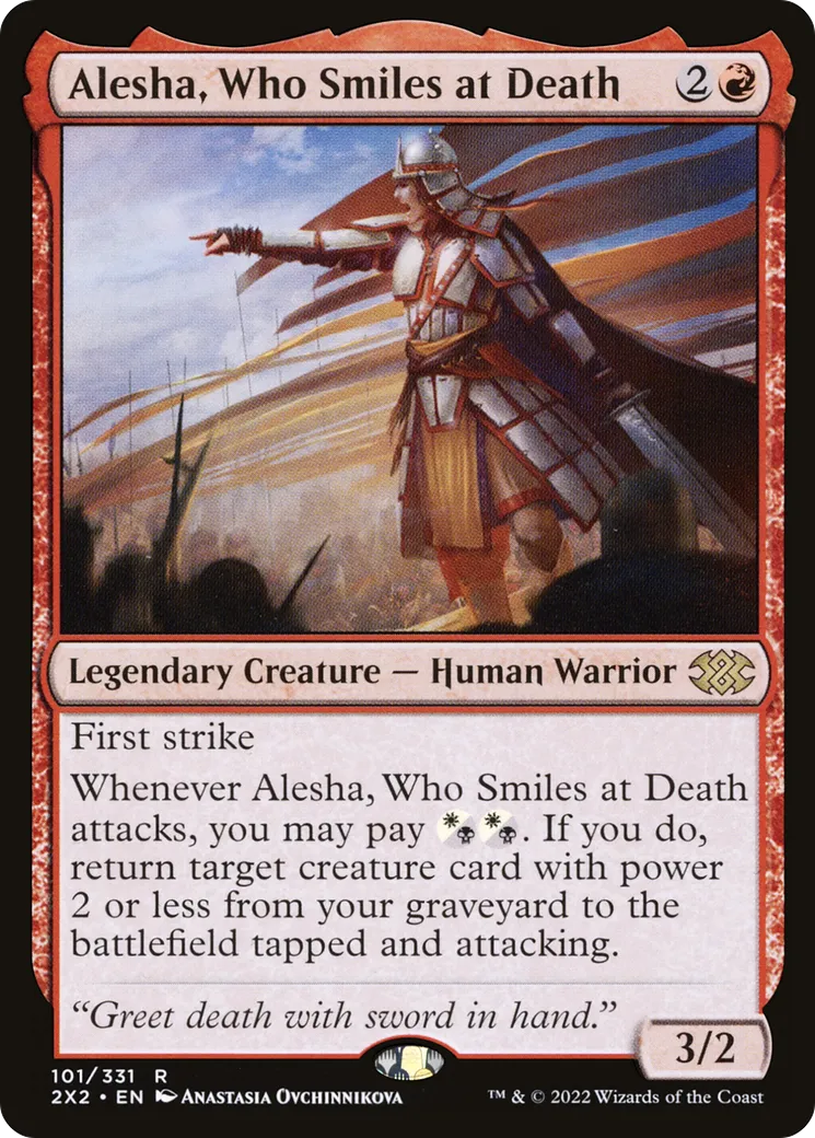 Alesha, Who Smiles at Death — Double Masters 2022 — Magic: The Gathering