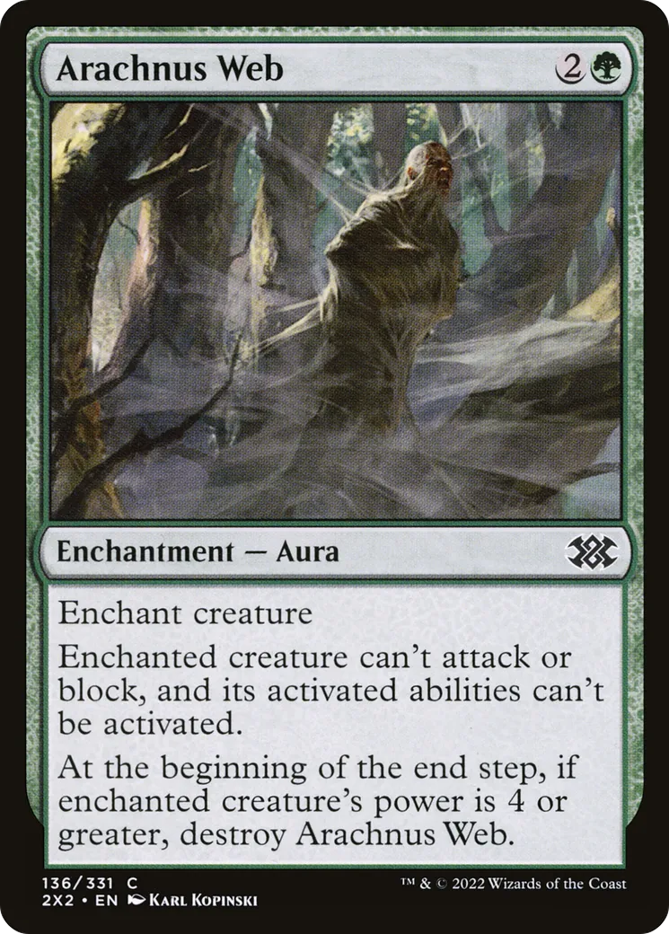 Arachnus Web — Double Masters 2022 — Magic: The Gathering