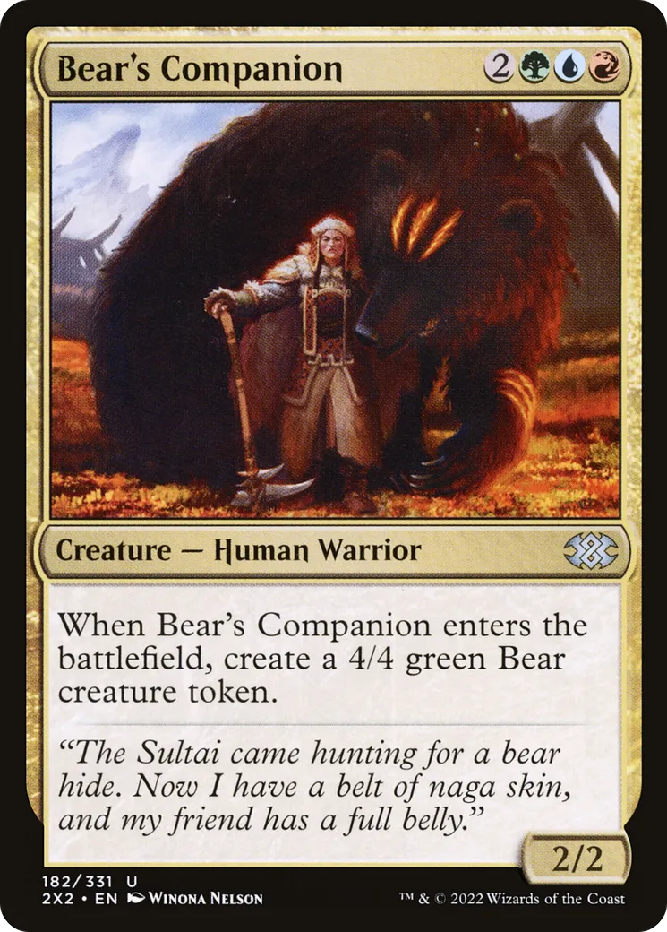 Compagnon de l'ours — Double Masters 2022 — Magic: The Gathering