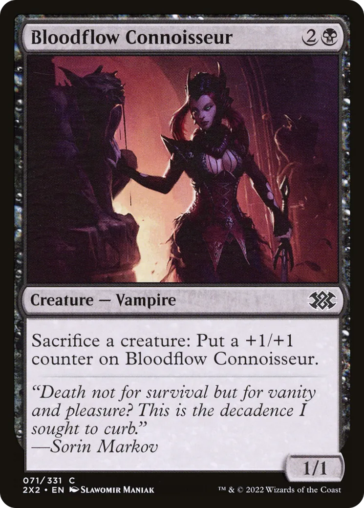 Bloodflow Connoisseur — Double Masters 2022 — Magic: The Gathering