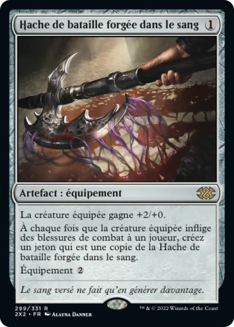 Hache de bataille forgée dans le sang — Double Masters 2022 — Magic: The Gathering