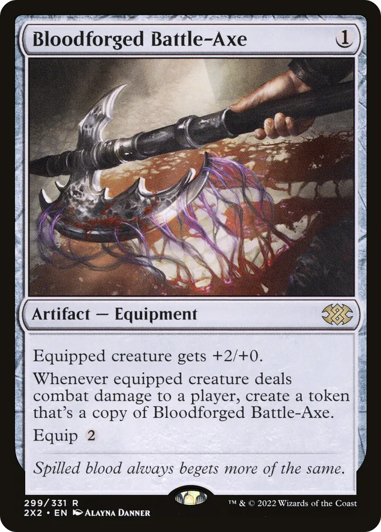 Bloodforged Battle-Axe — Double Masters 2022 — Magic: The Gathering