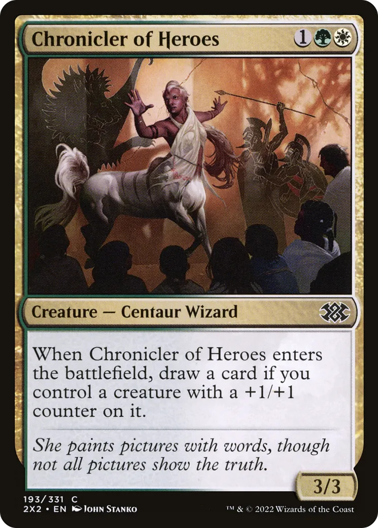 Chronicler of Heroes — Double Masters 2022 — Magic: The Gathering
