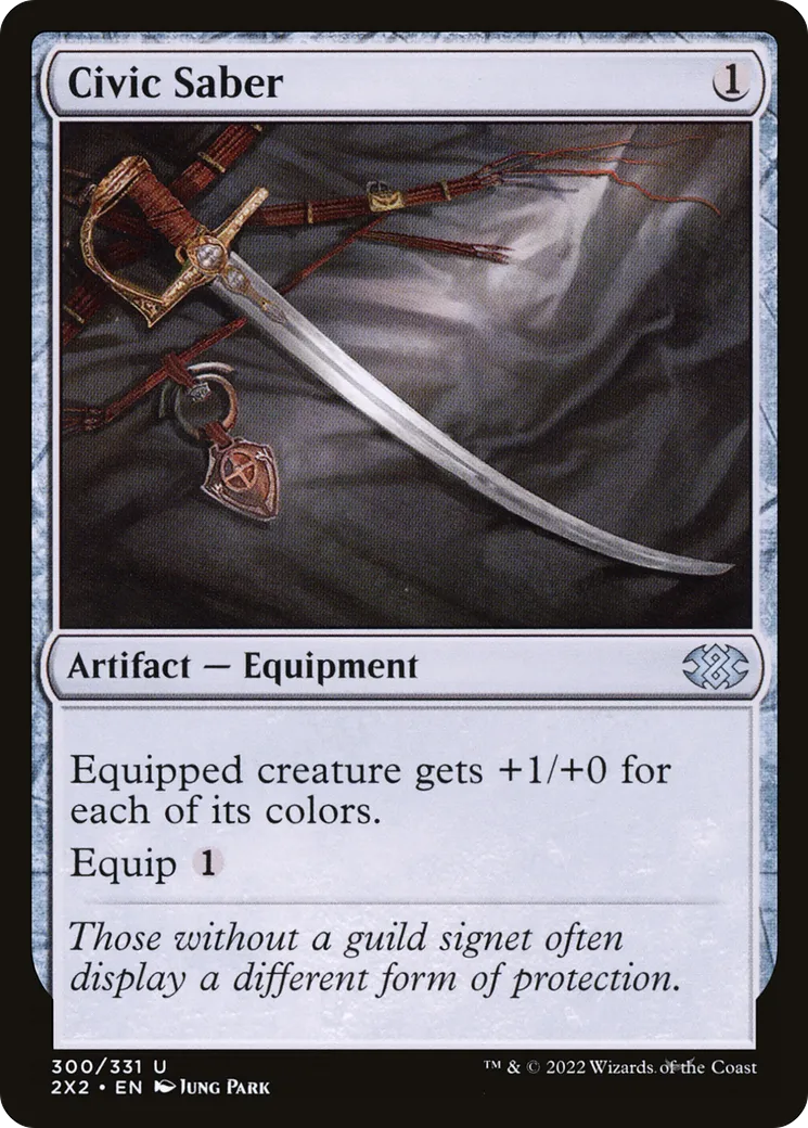 Civic Saber — Double Masters 2022 — Magic: The Gathering