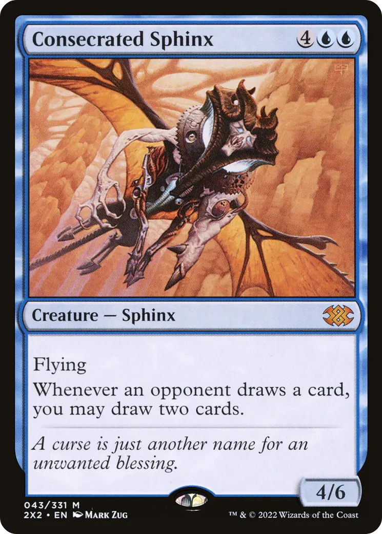Consecrated Sphinx — Double Masters 2022 — Magic: The Gathering