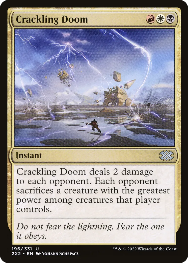 Fin crépitante — Double Masters 2022 — Magic: The Gathering