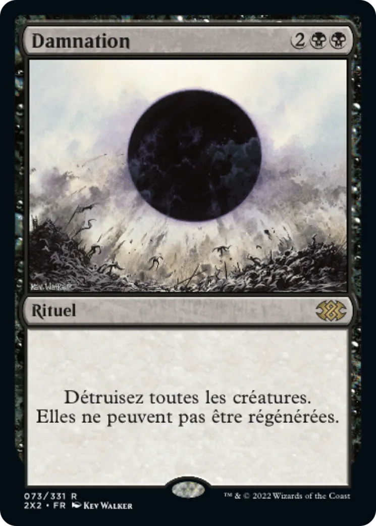 Damnation — Double Masters 2022 — Magic: The Gathering