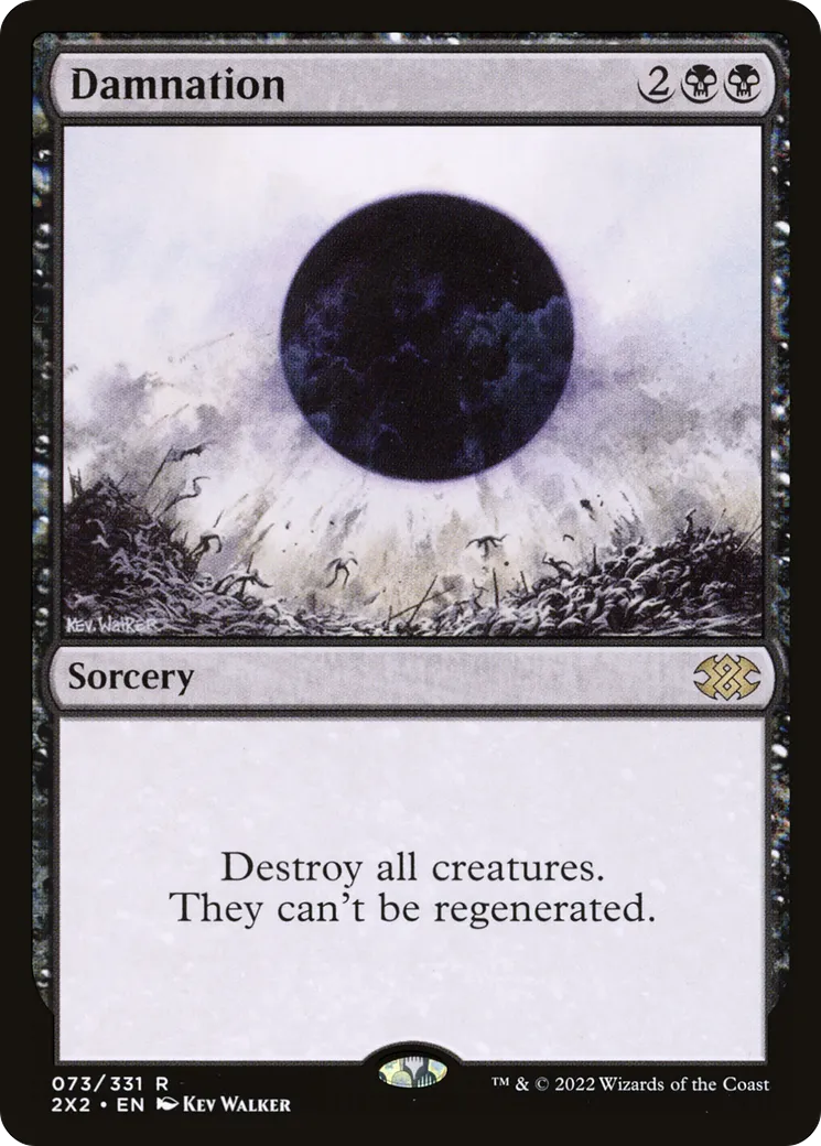 Damnation — Double Masters 2022 — Magic: The Gathering