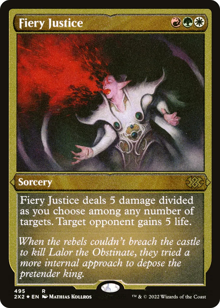 Fiery Justice — Double Masters 2022 — Magic: The Gathering