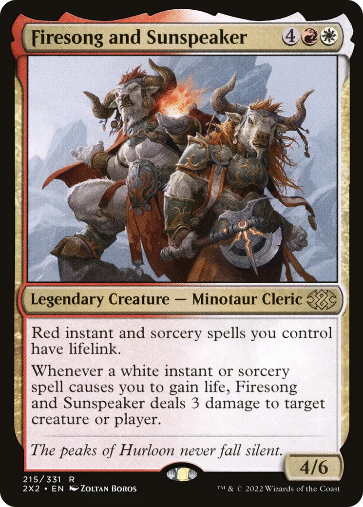 Firesong and Sunspeaker — Double Masters 2022 — Magic: The Gathering