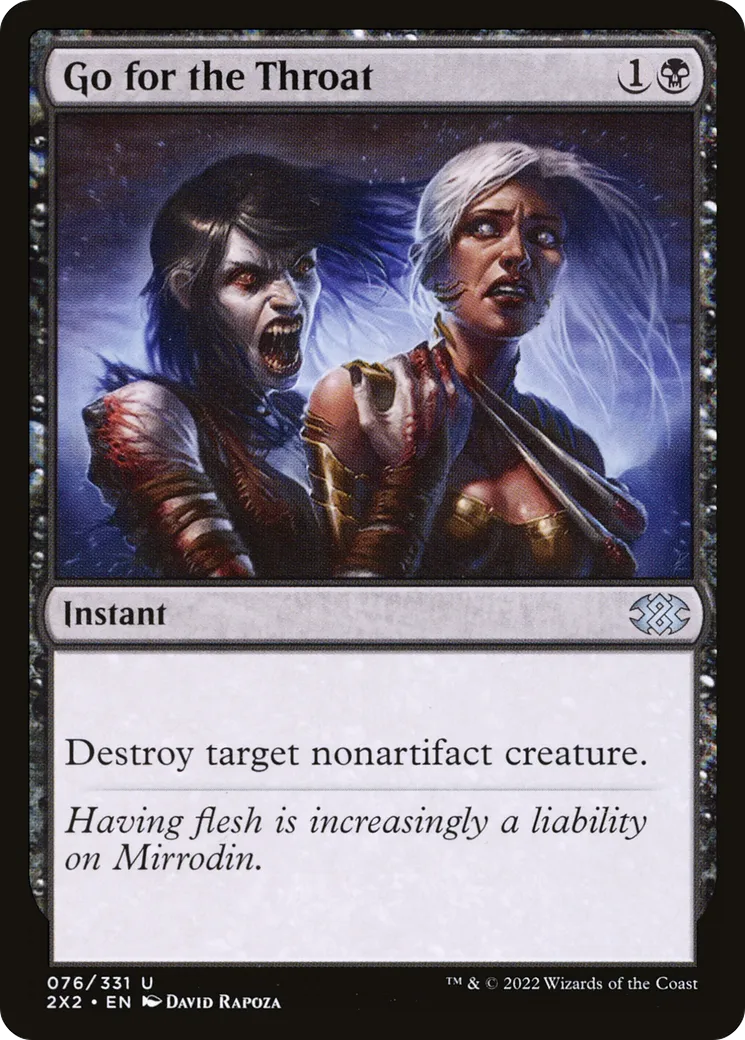 Droit à la gorge — Double Masters 2022 — Magic: The Gathering