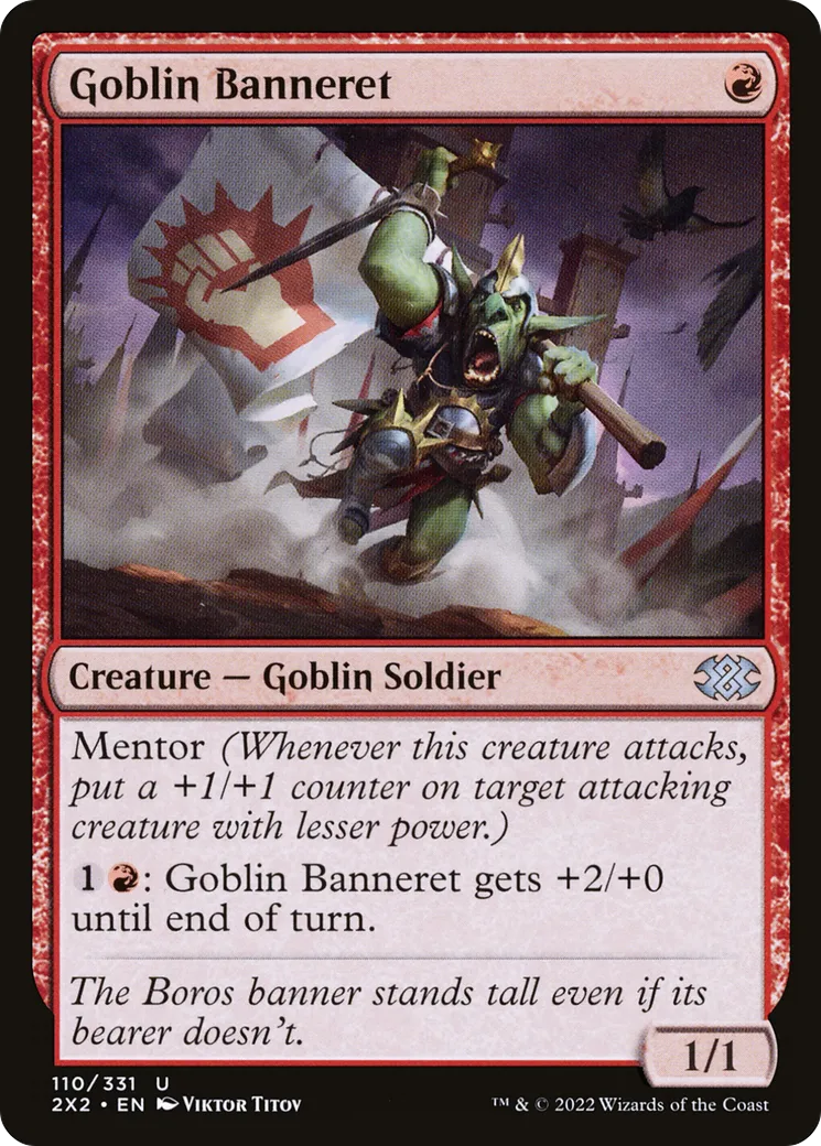 Banneret gobelin — Double Masters 2022 — Magic: The Gathering