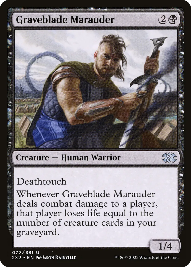 Graveblade Marauder — Double Masters 2022 — Magic: The Gathering