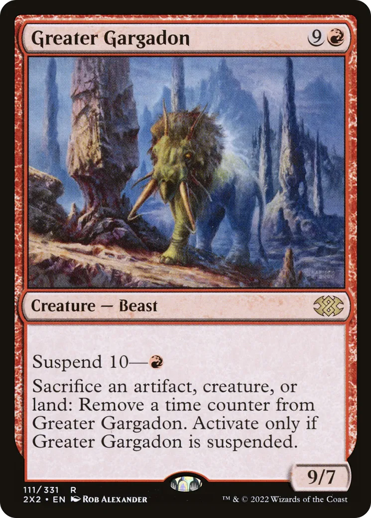 Greater Gargadon — Double Masters 2022 — Magic: The Gathering