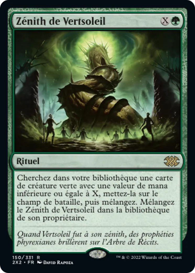 Zénith de Vertsoleil — Double Masters 2022 — Magic: The Gathering