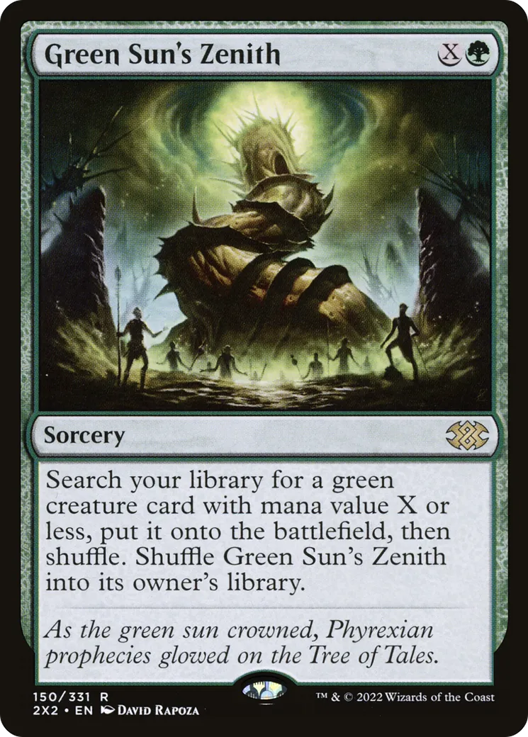 Green Sun's Zenith — Double Masters 2022 — Magic: The Gathering