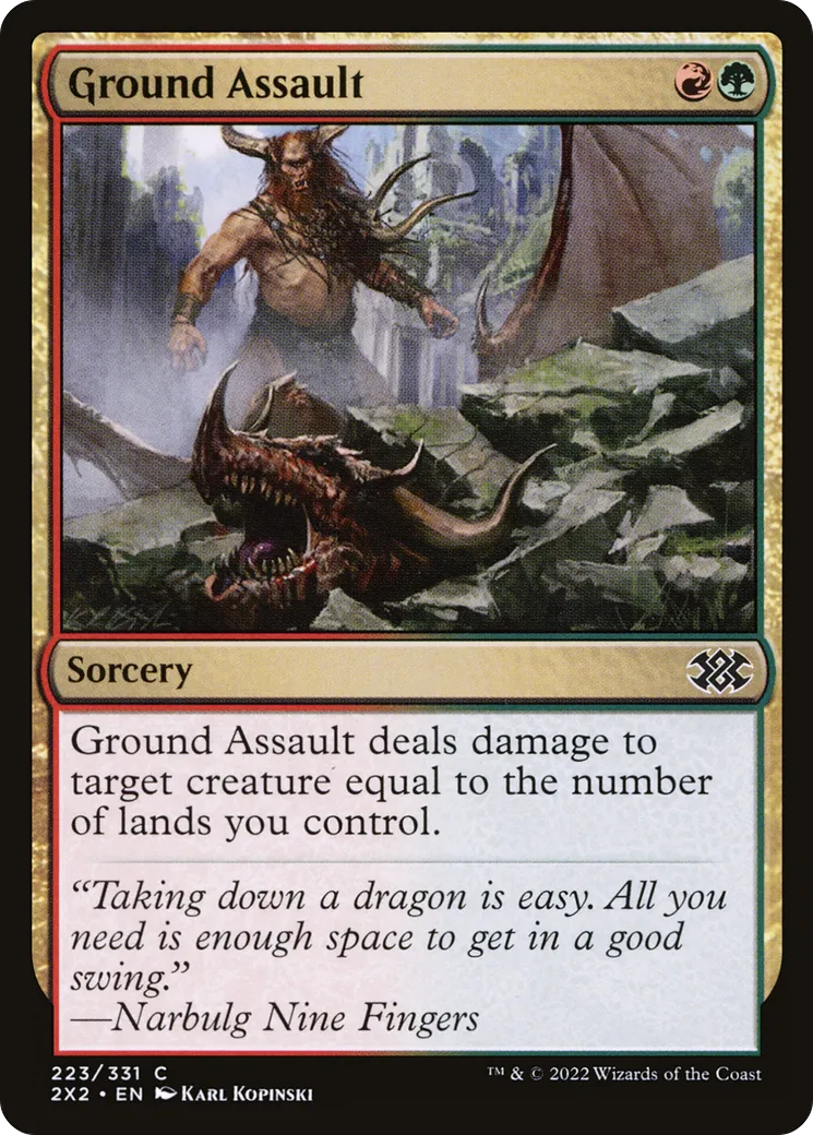 Assaut terrestre — Double Masters 2022 — Magic: The Gathering