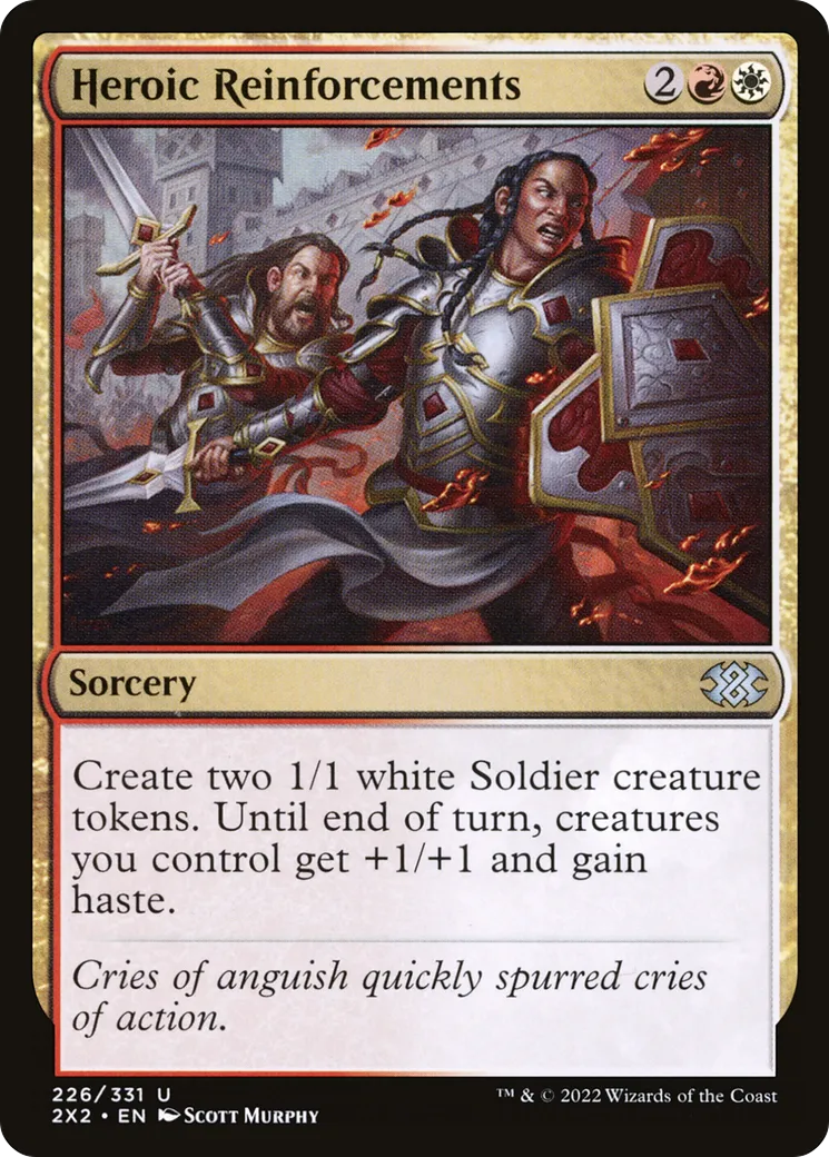 Renforts héroïques — Double Masters 2022 — Magic: The Gathering