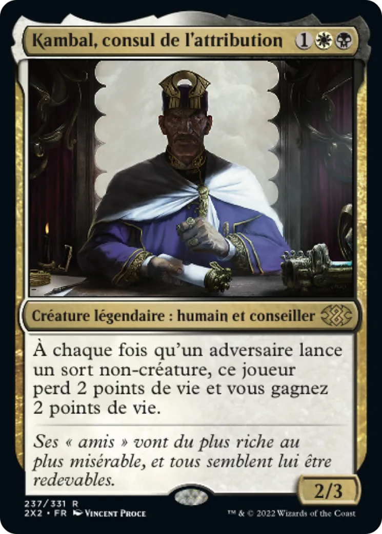 Kambal, consul de l'attribution — Double Masters 2022 — Magic: The Gathering