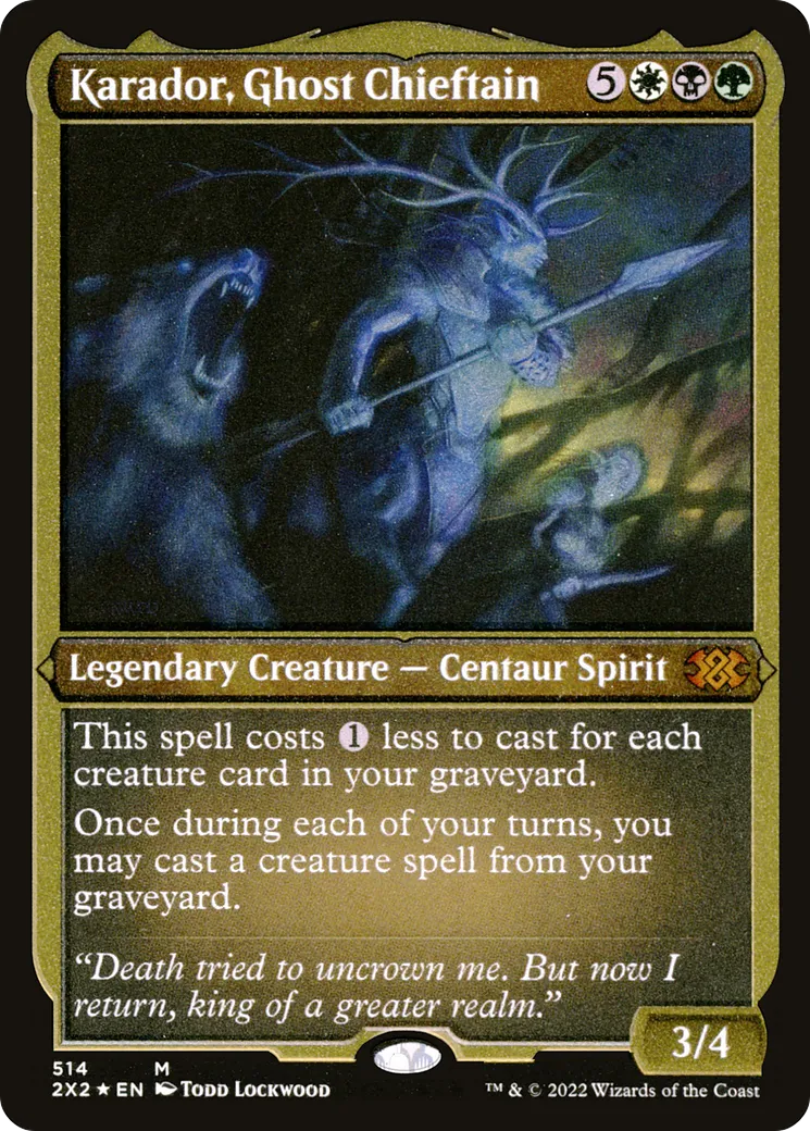 Karador, chef de clan fantôme — Double Masters 2022 — Magic: The Gathering
