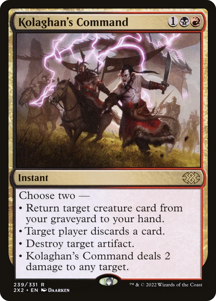 Kolaghan's Command — Double Masters 2022 — Magic: The Gathering