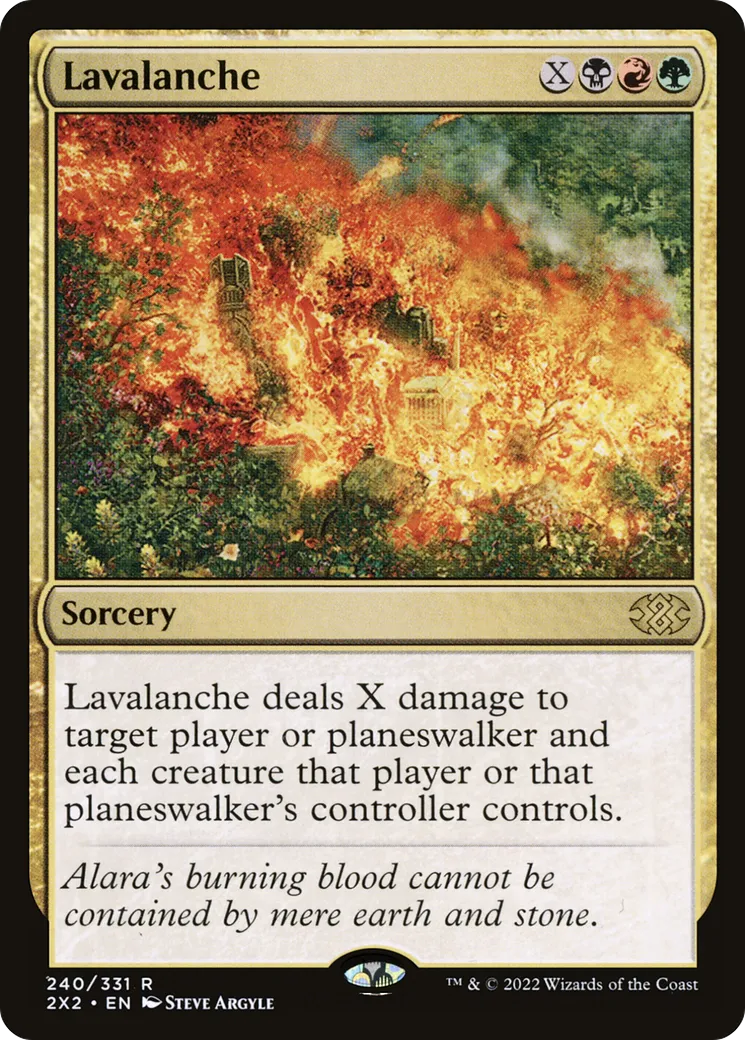Lavalanche — Double Masters 2022 — Magic: The Gathering
