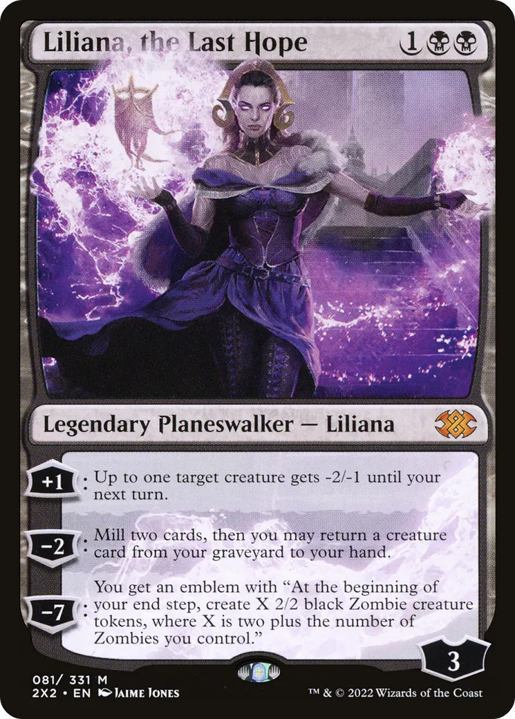 Liliana, the Last Hope — Double Masters 2022 — Magic: The Gathering