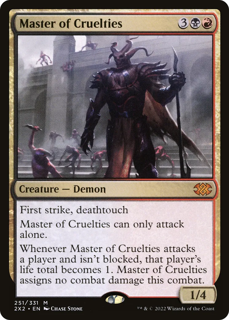 Master of Cruelties — Double Masters 2022 — Magic: The Gathering