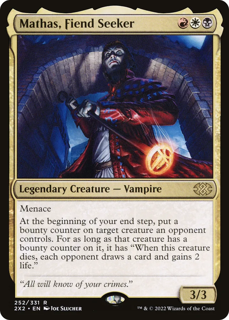 Mathas, Fiend Seeker — Double Masters 2022 — Magic: The Gathering