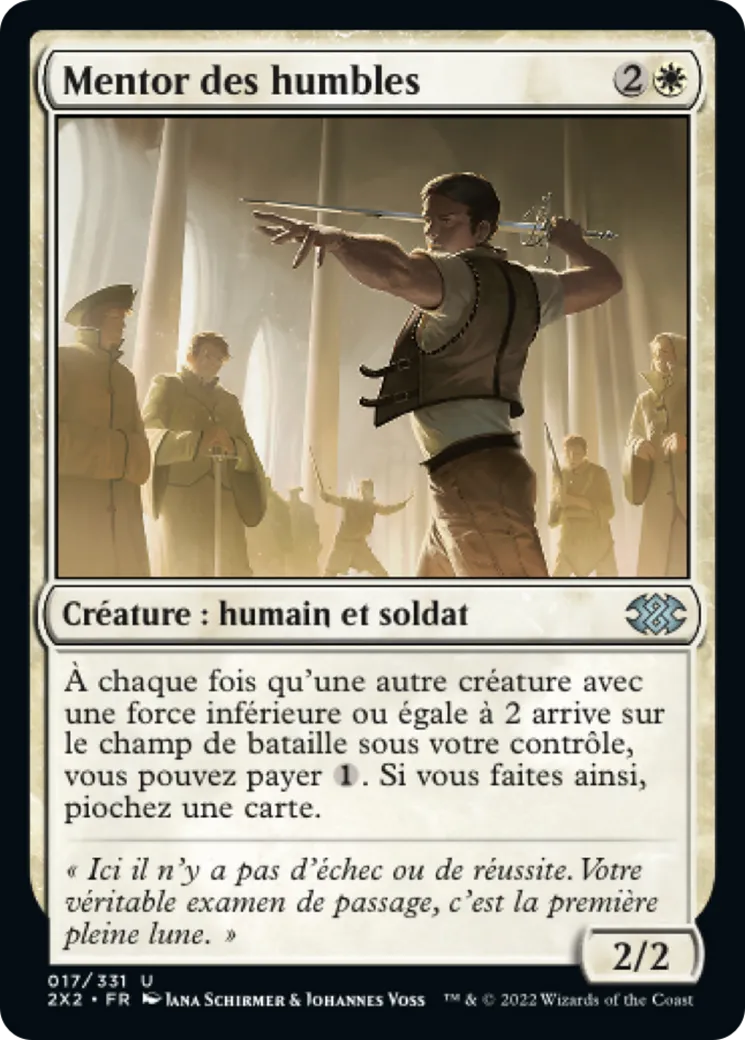 Mentor des humbles — Double Masters 2022 — Magic: The Gathering