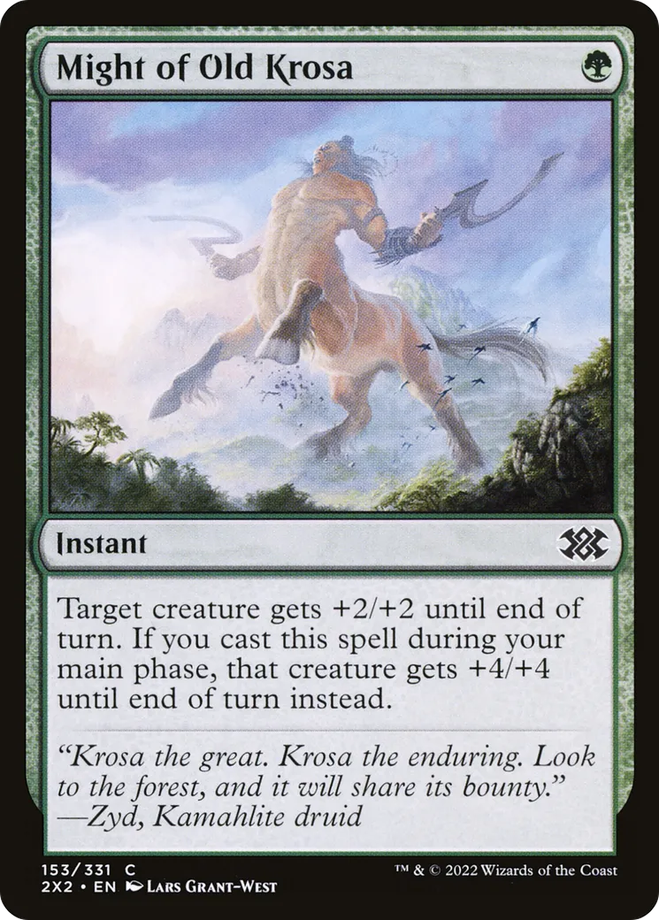 Might of Old Krosa — Double Masters 2022 — Magic: The Gathering