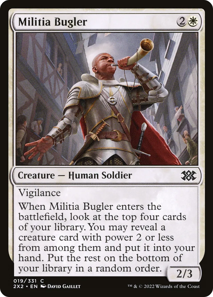 Militia Bugler — Double Masters 2022 — Magic: The Gathering