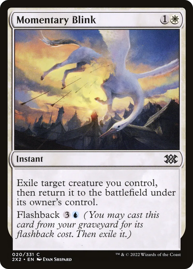 Momentary Blink — Double Masters 2022 — Magic: The Gathering