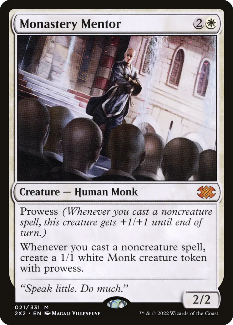 Monastery Mentor — Double Masters 2022 — Magic: The Gathering