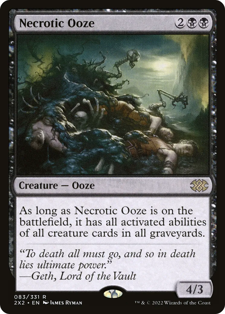 Necrotic Ooze — Double Masters 2022 — Magic: The Gathering