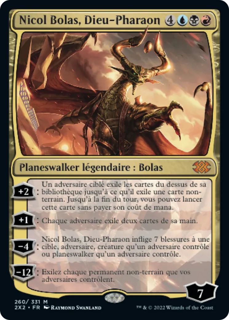 Nicol Bolas, Dieu-Pharaon — Double Masters 2022 — Magic: The Gathering