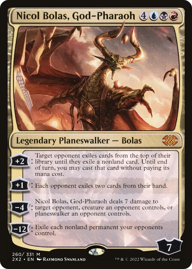 Nicol Bolas, God-Pharaoh from Double Masters 2022 - Magic: The Gathering