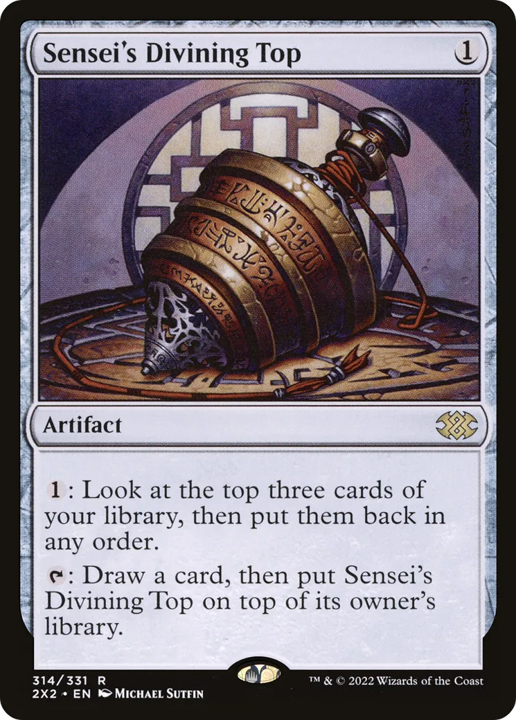Toupie de divination du sensei — Double Masters 2022 — Magic: The Gathering