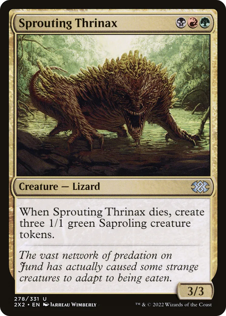 Thrinax bourgeonnant — Double Masters 2022 — Magic: The Gathering