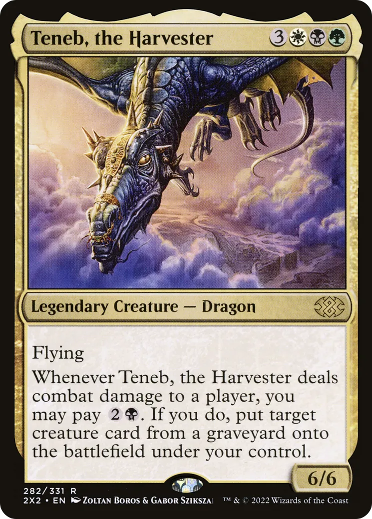 Teneb, the Harvester from Double Masters 2022 - Magic: The Gathering