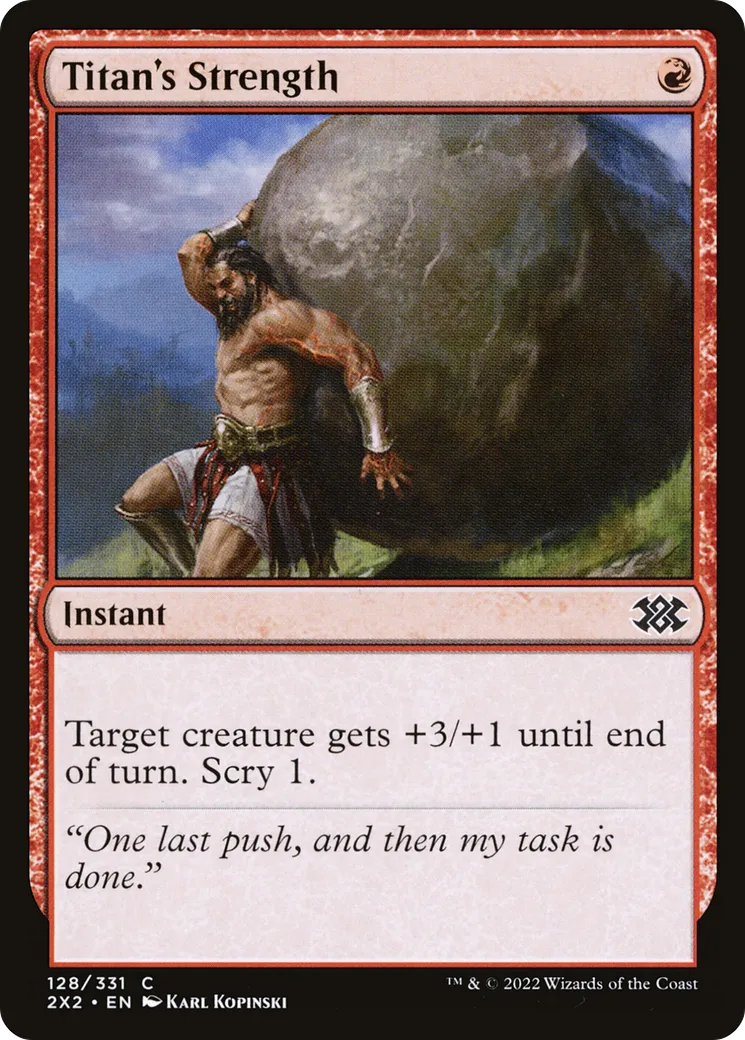 Force de titan — Double Masters 2022 — Magic: The Gathering