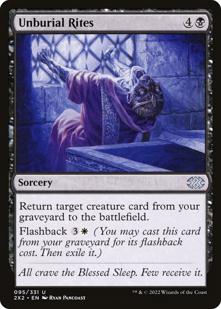 Unburial Rites — Double Masters 2022 — Magic: The Gathering
